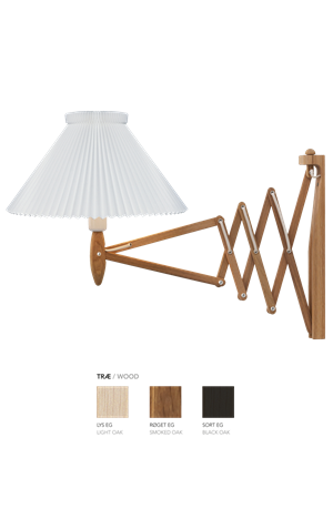 LE KLINT - Sax væglampe 234 - 1/21 - Lys eg med standardskærm