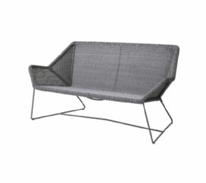 Cane-Line - Breeze 2-pers. sofa Light grey, Cane-line Weave