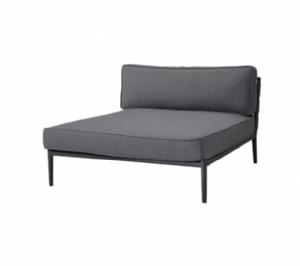 Cane-Line - Conic daybed modul Inkl. grey Cane-line AirTouch hyndesæt Grey, Cane-line AirTouch ramme