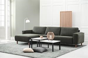 Solution sofa med chaiselong - Dessin BLOQ Antracite 3234