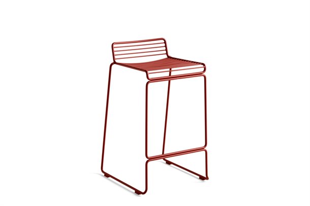 HAY - Barstol - HEE BAR STOOL LOW - Højde 65 cm. 2 stk. Rust