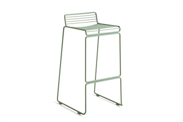 HAY - BARSTOL - HEE BAR STOOL HIGH - Sæde højde 75 - 2 stk. - Fall green