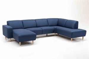 Amalfi u-sofa 326 x 210 - Idaho Blue 