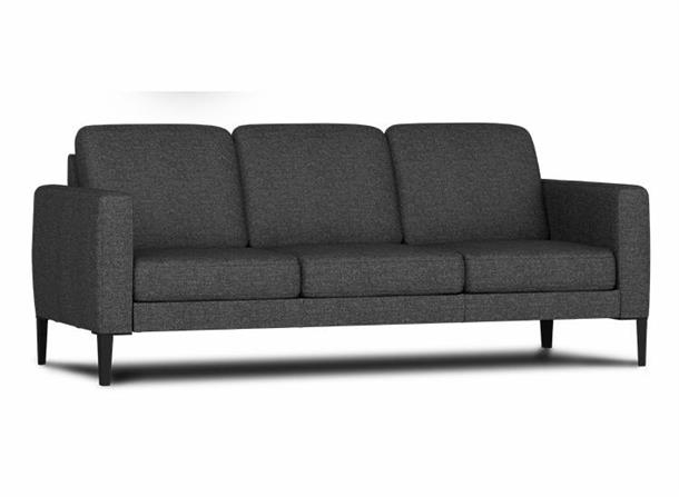 Galaxy 3 pers. sofa Arm 1 - Rosso Black / L 208cm.