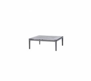 Cane-Line - Conic sofabord, 75x75 cm Light grey, aluminium