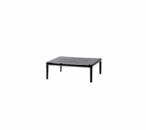 Cane-Line - Conic sofabord, 75x75 cm Lava grey, aluminium