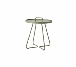 Cane-Line - On-the-move sidebord lille Olive green, aluminium