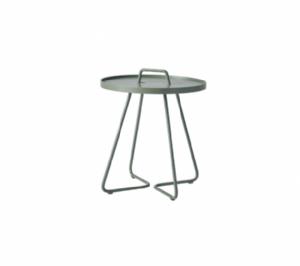 Cane-Line - On-the-move sidebord lille Dusty green, aluminium