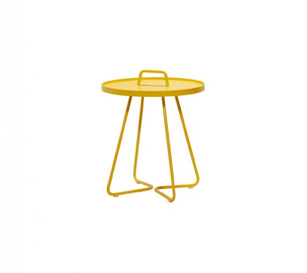 Cane-Line - On-the-move sidebord lille Yellow, aluminium