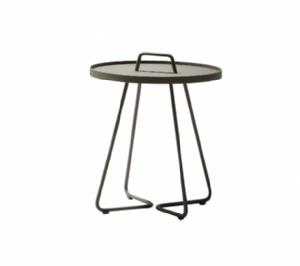 Cane-Line - On-the-move sidebord stor Taupe, aluminium