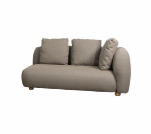 Cane-Line - Capture 2-pers. sofa venstre modul Inkl. taupe Cane-line AirTouch ryghynder 3 stk. Taupe, Cane-line AirTouch