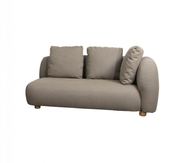 Cane-Line - Capture 2-pers. sofa venstre modul Inkl. taupe Cane-line AirTouch ryghynder 3 stk. Taupe, Cane-line AirTouch