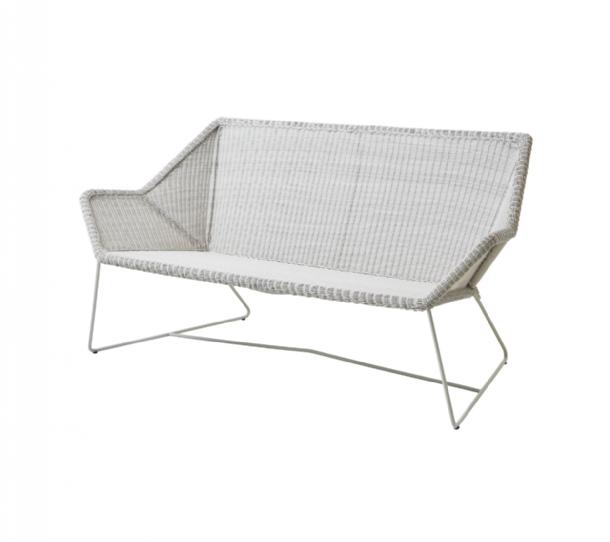 Cane-Line - Breeze 2-pers. sofa White grey, Cane-line Weave