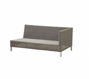 Cane-Line - Connect 2-pers. sofa venstre modul Taupe, Cane-line Weave