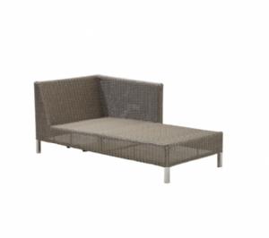 Cane-Line - Connect chaiselong modulsofa venstre Taupe, Cane-line Weave