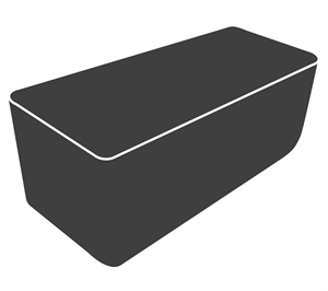 Cane-Line - Cover 24: Basket 2-pers. sofa Black