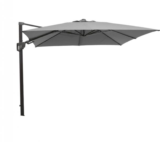 Cane-line - Hyde luxe tilt parasol, 3x3 m Anthracite dug Grey, aluminium