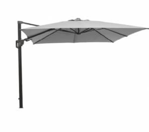Cane-line - Hyde luxe tilt parasol, 3x3 m Light grey dug Grey, aluminium