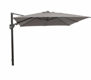 Cane-line - Hyde luxe tilt parasol, 3x3 m Taupe dug Grey, aluminium