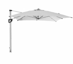 Cane-line - Hyde luxe hanging parasol, 3x4 m Dusty white dug Silver, mat anodiseret