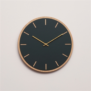 Hemverk - Vægur - Conifer Green w/ gold clock hands Ø28