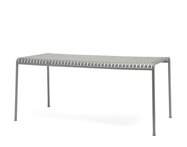 HAY Palissade Havemøbelsæt - Table 170 x 90 cm + 4 x Armchair - Sky Grey