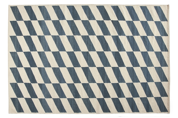 HAY - SHIFT KELIM RUG - BLUE