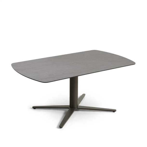 Aruba Sofabord m. Højde Justering / Mål 110x65 Cm. / Bordplade Antracit / Stel Brun Metal / Stærk Pris