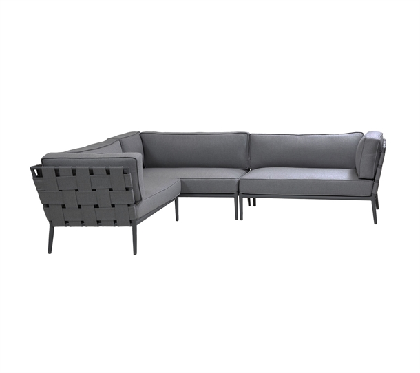 Cane-line - Conic Opstilling 1 Lava Grey 280cm x 222cm.
