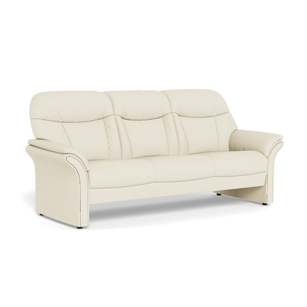 Chicago 1915 3 pers. sofa - Soleda læder Pure White