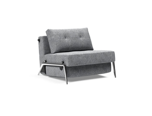 Innovation Living - Cubed 90 Chrome Chair - 565 Twisted Granite - STÆRK PRIS