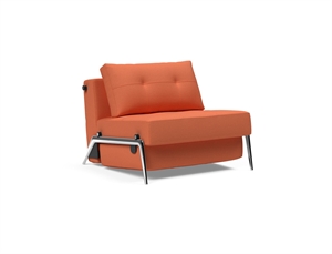 Innovation Living - Cubed 90 Chrome Chair - 581 Argus Rust - STÆRK PRIS