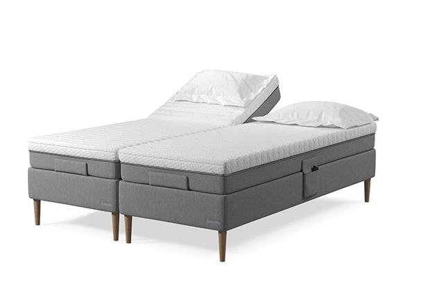 Dunlopillo Pure Deluxe elevation 160x200 Lysegrå - Ekstra fast -Fast