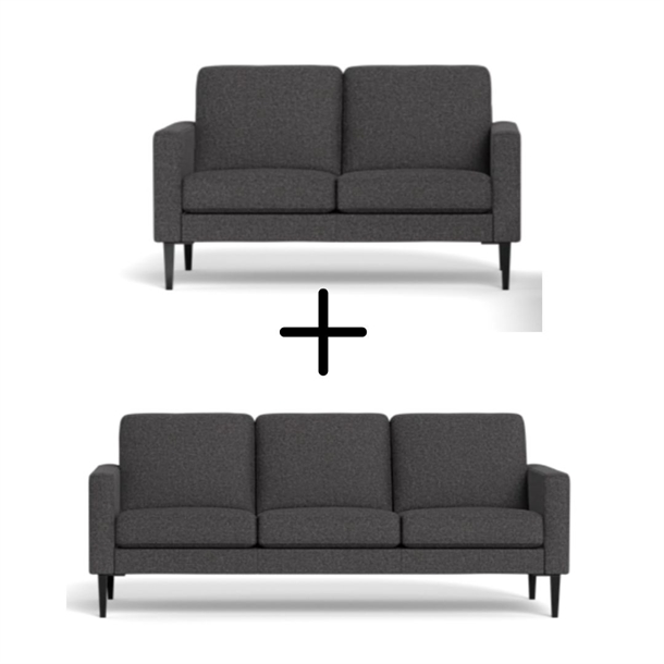 IMG Galaxy 3+2 pers. sofa - Dessin Rosso Black 