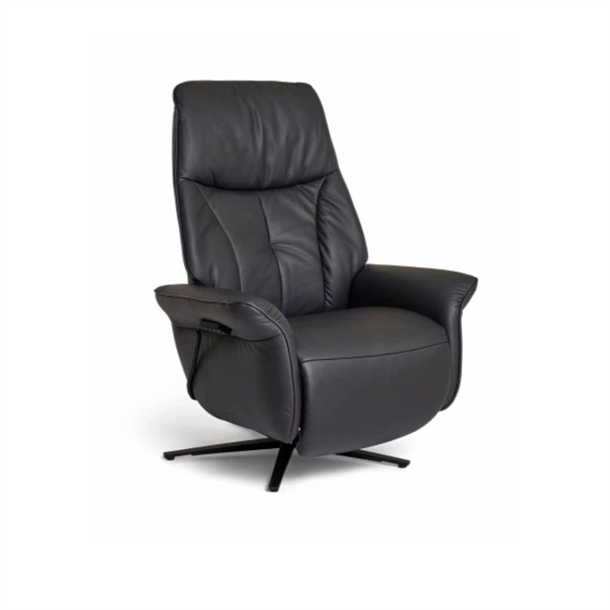 Himolla Victoria lænestol - Sort læder 