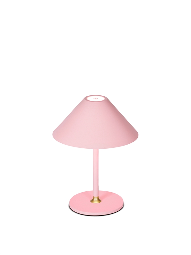 Hygge LED bordlampe - Ø15 cm - Rosa - Stærk pris