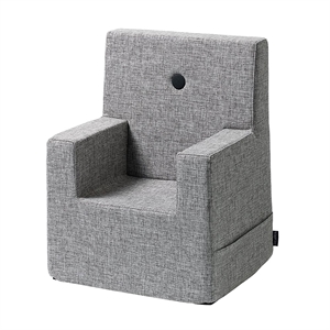 KlipKlap Børnestol XL - Multi grå med knapper i mørkgrå