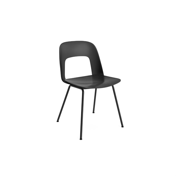 HAY - Layout Chair 112 - Black Shell / Black Water-based Lacquered Oak Veneer / Black Legs