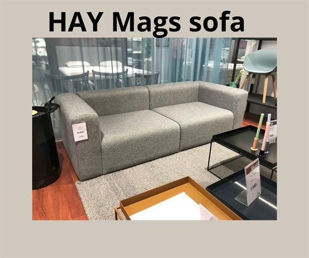 Outlet - Hay Mags sofa 2,5 pers. Længde 228 cm. - Hallingdal 126 