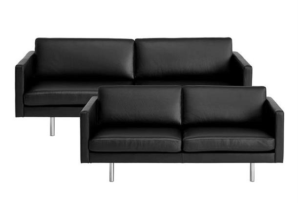 Modulo 3 + 2,5 pers. sofasæt - Sort læder 668 - Stærk Pris 