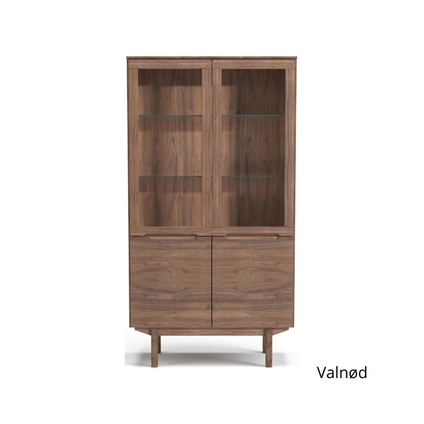 Skovby SM 307 Vitrineskab / Valnød lak