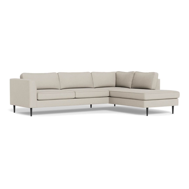 Houston sofa med open end TH - Off White fløjl - Stærk pris