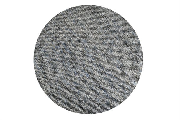 Oxford tæppe - Grey Blue Ø 160 cm. ( rundt tæppe ) - Stærk pris