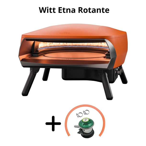 Witt Etna Rotante Pizza ovn - Orange - Inkl. IGT Gasregulator