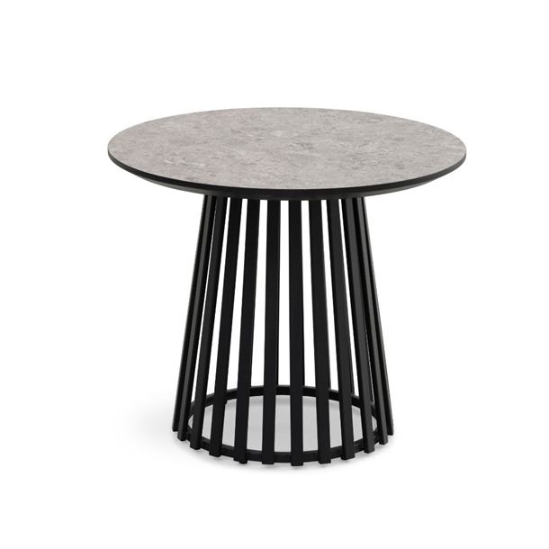 Samos sofabord / Terrazzo laminat og metal stel / Ø60 cm. / Stærk Pris 