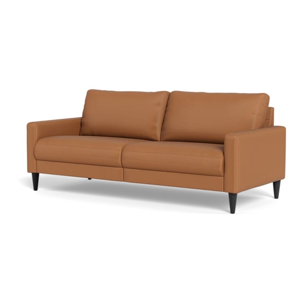 Stamford 2543 3 pers. sofa - B 184 cm. - Cognac madras læder - Stærk Pris 