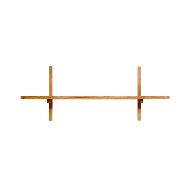 A-Light Shelf - Hylde - Massiv eg naturolieret - Mål: B90 x H35 x D21 cm.