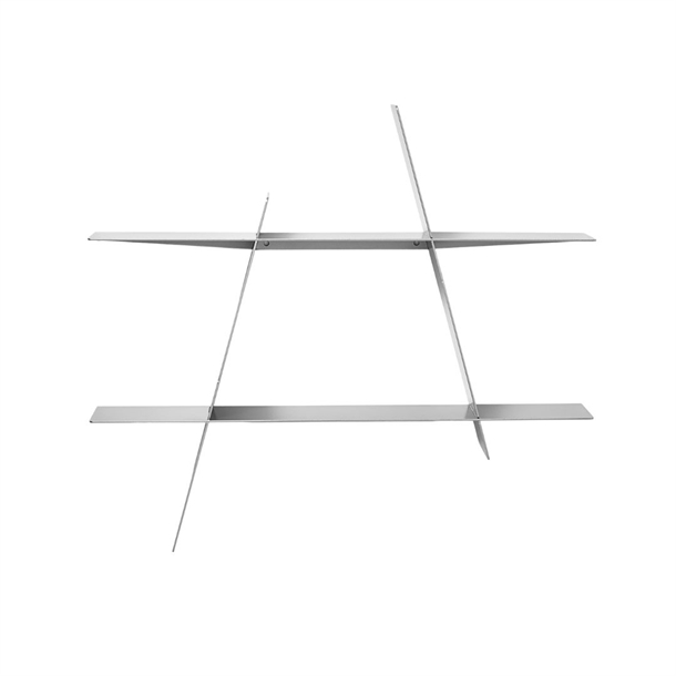 A Shelf - Hylde - Silver steel - Flere størrelser