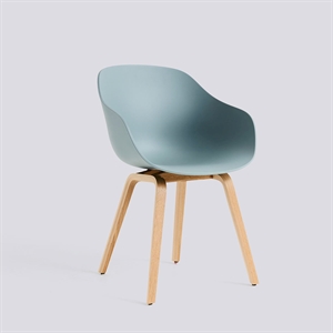 HAY - ABOUT A CHAIR - AAC 222 - Lakeret eg - Dusty Blue