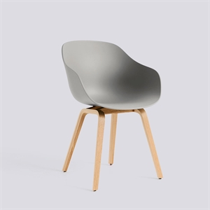 HAY - ABOUT A CHAIR - AAC 222 - Lakeret eg - Concrete Grey